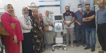 تدريب عملي بمستشفى تلا على جهاز تنفس صناعي حديث لحديثي الولادة
