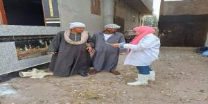 قوافل بيطرية تجوب منطقة سهل الطينة بشرق بورسعيد لحماية الثروة الحيوانية