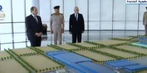 الرئيس السيسي يفتتح المرحلة الثانية لشركة السويس للصلب