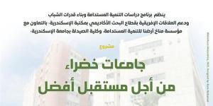 11 مايو.. إطلاق مشروع "جامعات خضراء من أجل مستقبل أفضل" بمكتبة الإسكندرية