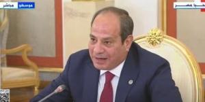 الرئيس السيسي من موسكو: علاقتنا بروسيا استراتيجية وفرص التعاون واعدة