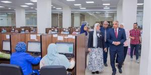 رئيس جامعة طنطا يتابع سير امتحانات كلية التمريض