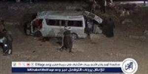 "بالاسماء "مصرع وإصابة 10 أشخاص إثر حادث انقلاب سيارة ميكروباص فى أسيوط