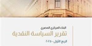 عاجل| البنك المركزي المصري يصدر تقرير السياسة النقدية ربع السنوي