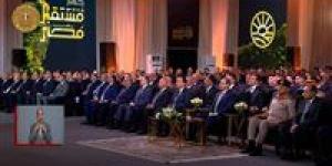 الرئيس السيسي يشاهد فيلما تسجيليا عن جهود الدولة فى زيادة الرقعة الزراعية