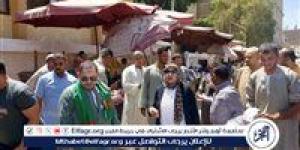 حملة مكبرة لإزالة التعديات والإشغالات تمهيدًا لتركيب بلاط الإنترلوك بمدينة أبنوب فى أسيوط