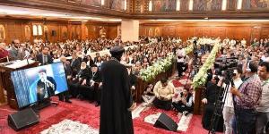 في اليوبيل الذهبي لوضع حجر أساسها.. البابا يصلي القداس بكنيسة «العذراء» بأرض الجولف|صور
