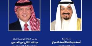 رئيس مجلس الوزراء الكويتي يبعث ببرقية تهنئة إلى ملك الأردن بذكرى الاستقلال لبلاده