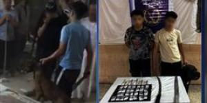 ضبط المتهمين بممارسة أعمال البلطجة مستخدمين سلاح أبيض وكلب بالجيزة