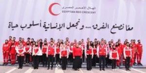 السيدة انتصار السيسى تحيى الهلال الأحمر المصرى على استجابته الإنسانية السريعة خلال عاصفة الإسكندرية