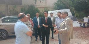 رئيس جامعة بنها يتفقد أعمال التطوير بمجمع الخدمات والادارة الطبية بالجامعة
