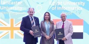 جامعة مصر للمعلوماتية توقع اتفاقًا مع لانكستر البريطانية لتعزيز الشراكات الأكاديمية العالمية