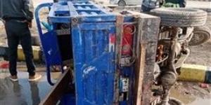 سوهاج..مصرع عامل وإصابة آخرين في إنقلاب تروسيكل بجرجا