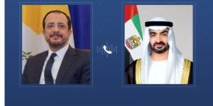 هاتفياً.. الإمارات وقبرص تبحثان القضايا الإقليمية والدولية محل الاهتمام المشترك
