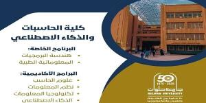 تنسيق الجامعات| كلية الحاسبات بجامعة حلوان.. طريقك لعالم الذكاء الاصطناعي