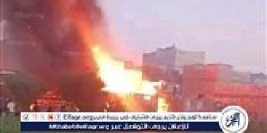اندلاع حريق في منزل ومخزن خردة بالمنيا