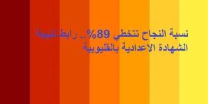 نسبة النجاح تتخطي 89%.. رابط نتيجة الشهادة الاعدادية بالقليوبية