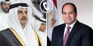الرئيس السيسي يجري اتصالًا هاتفيًا بأمير دولة قطر