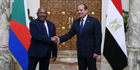 رئيس جمهورية جزر القمر: نؤكد دعمنا لمصر في المحافل الدولية إزاء القضايا المشتركة