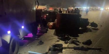 حادث مروع على دائري السلام.. مقطورة تدهس عدة سيارات