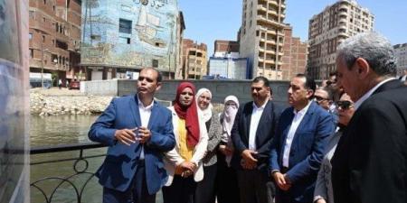 رئيس الوزراء يتفقد أعمال تطوير كورنيش ترعة القاصد بطنطا