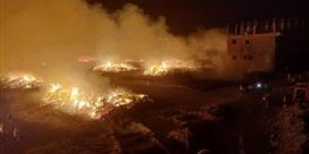 الدفع ب19 سيارة إطفاء و22 فنطاس مياه للسيطرة علي حريق الغربية