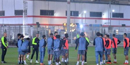تدريبات تأهيلية للاعبي الزمالك استعدادًا لمواجهة بيراميدز