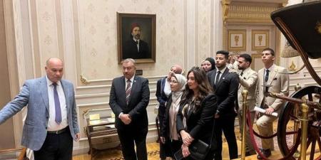 طلاب جامعة بنها في زيارة لمجلس النواب المصري