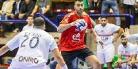 الأهلي يتقدم على الزمالك (12/15) في نصف نهائي كأس السوبر الأفريقي لكرة اليد