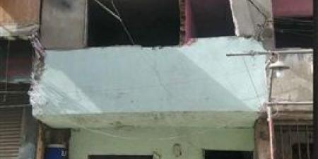 إنهيار حائط من عقار دون إصابات بشبرا الخيمة