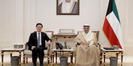 ولي العهد الكويتي يستقبل رئيس منطقة هونغ كونغ الإدارية بمناسبة زيارته للبلاد