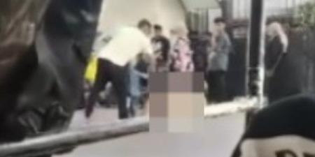 فيديو السيدة العارية بالمطرية.. مصدر أمني: الراجل كان بيسترها مش بيضربها