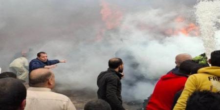 السيطرة على حريق التهم مصنع ملابس في شبرا الخيمة