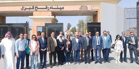 لجنة الدفاع والأمن القومي بمجلس النواب تتفقد معبر رفح البري
