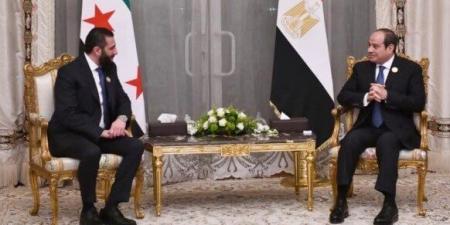 عاجل | أحمد الشرع يشكر الرئيس السيسي: «رأيت حرصه على نهضة سوريا وإعمارها»