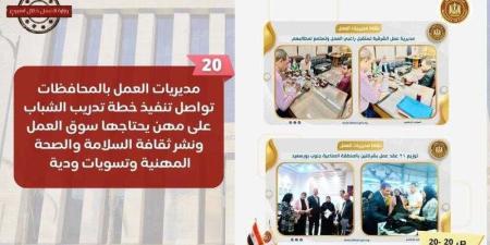 الحصاد الأسبوعى لوزارة العمل