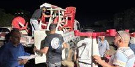 الجيزة ترفع 1100 إشغال من مقاهٍ ومطاعم بحدائق الأهرام