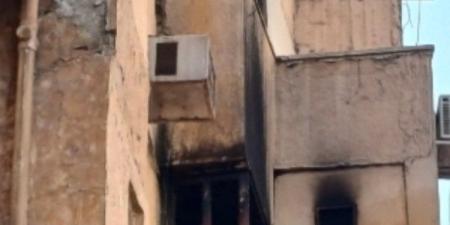 الصور الأولى لحادث اندلاع حريق محدود بأحد الفنادق الشعبية بأسوان