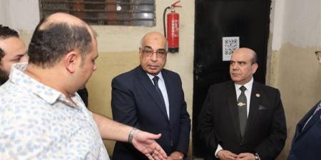 وزير العدل يتفقد أعمال تطوير محكمة جنوب الجيزة الابتدائية