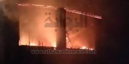 حريق هائل يلتهم مزرعة دواجن بالفيوم ويتسبب في نفوق 5 آلاف كتكوت