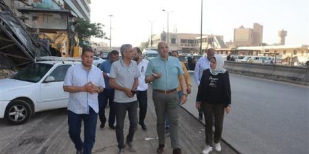 محافظ القليوبية يتفقد مشروعات التطوير والرصف وإزالة الإشغالات بشبرا الخيمة