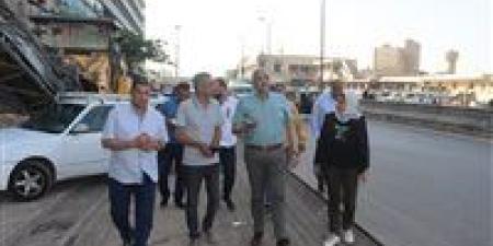 محافظ القليوبية يتفقد مشروعات تطوير ورصف وإزالة إشغالات بشبرا الخيمة
