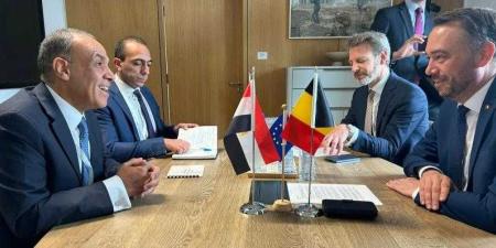 وزير الخارجية والهجرة يلتقى مع نائب رئيس الوزراء وزير خارجية بلجيكا