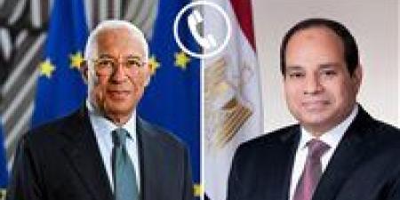 السيسي ورئيس المجلس الأوروبي يؤكدان أهمية التنسيق المشترك حول مختلف القضايا الإقليمية والدولية