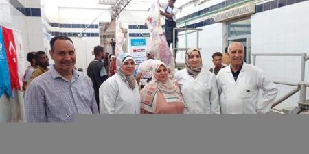 انتظام العمل داخل مجازر البحر الأحمر وذبح 1192 رأس خلال اليوم الأول