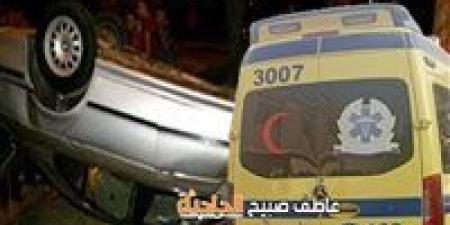 سوهاج.. مصرع مهندسة وإصابة زوجها وأطفالها الثلاثة في حادث انقلاب سيارة بأخميم