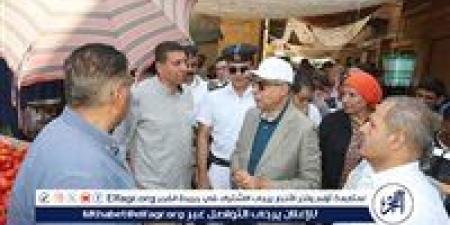 محافظ المنيا يتابع أعمال انشاء السوق الحضاري بمنطقة الحبشى بمساحة 3975 م2