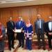 رئيس جامعة كفر الشيخ يكرم أعضاء هيئة التدريس مدربي الدورات التدريبية بمركز الارشاد النفسي