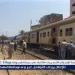 مصرع شخص  دهسًا اسفل عجلات قطار في المنيا
