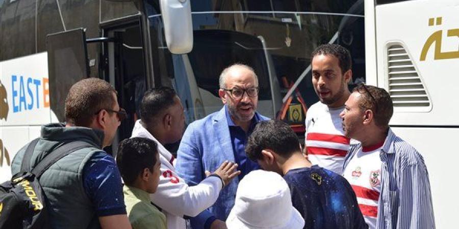 جماهير الزمالك تتجه نحو برج العرب لمؤازرة الفريق أمام المصرى